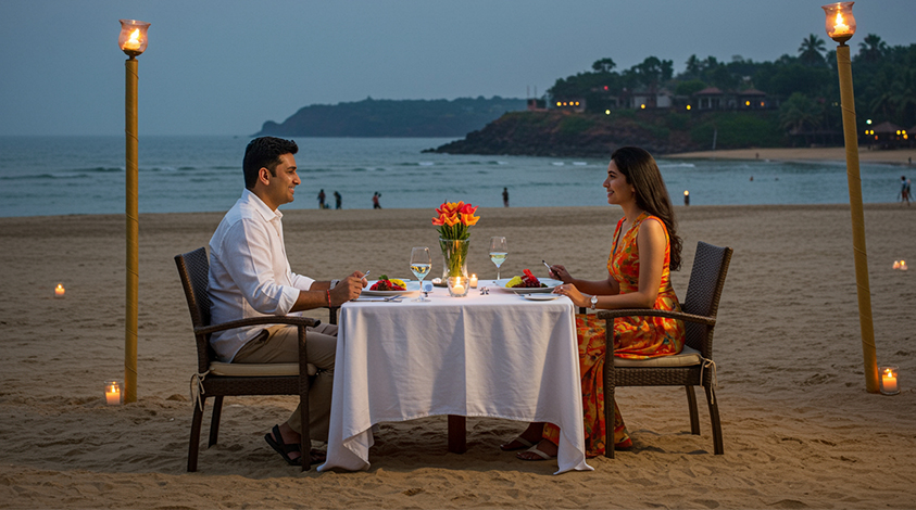 Candle Light Dinners for Couples in Goa